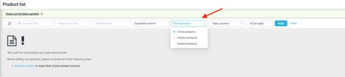Product List Filter